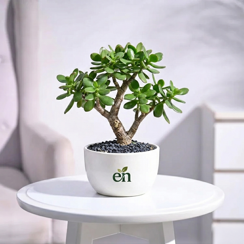 Jade bonsai on pot