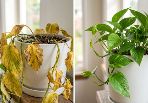 Money Plant Leaves Turning Yellow? 10 Common Reasons & Easy Solutions